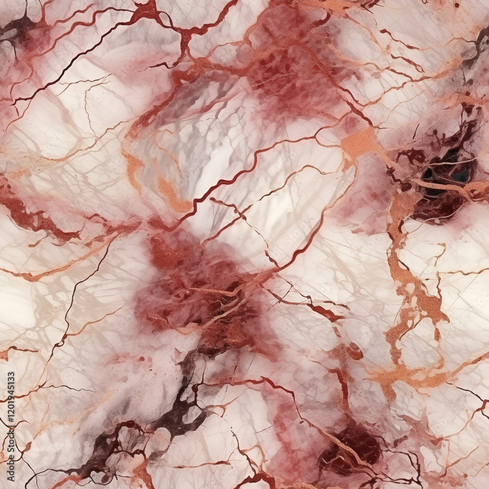Naklejka premium Realistic marble texture with intricate veins. AI Generative.