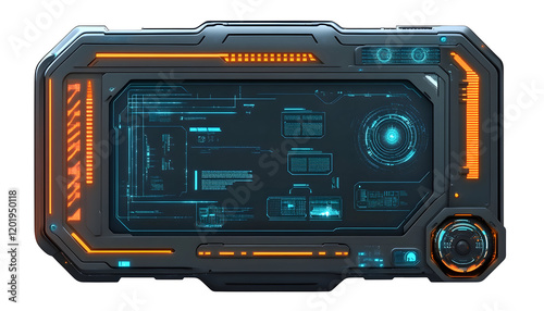 Interactive Sci-Fi Button Panel