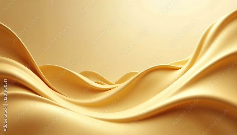 Obraz premium Modern illustration of a smooth gradient golden background with glowing tones