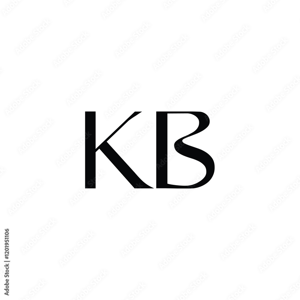 KB monogram logo design letter text name symbol monochrome logotype alphabet character simple logo KB monogram logo design letter text name symbol monochrome logotype alphabet character simple logo