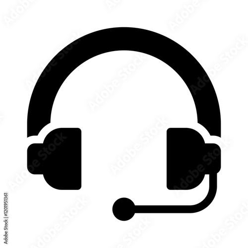 Icon Headphones Audio With Style Glyph