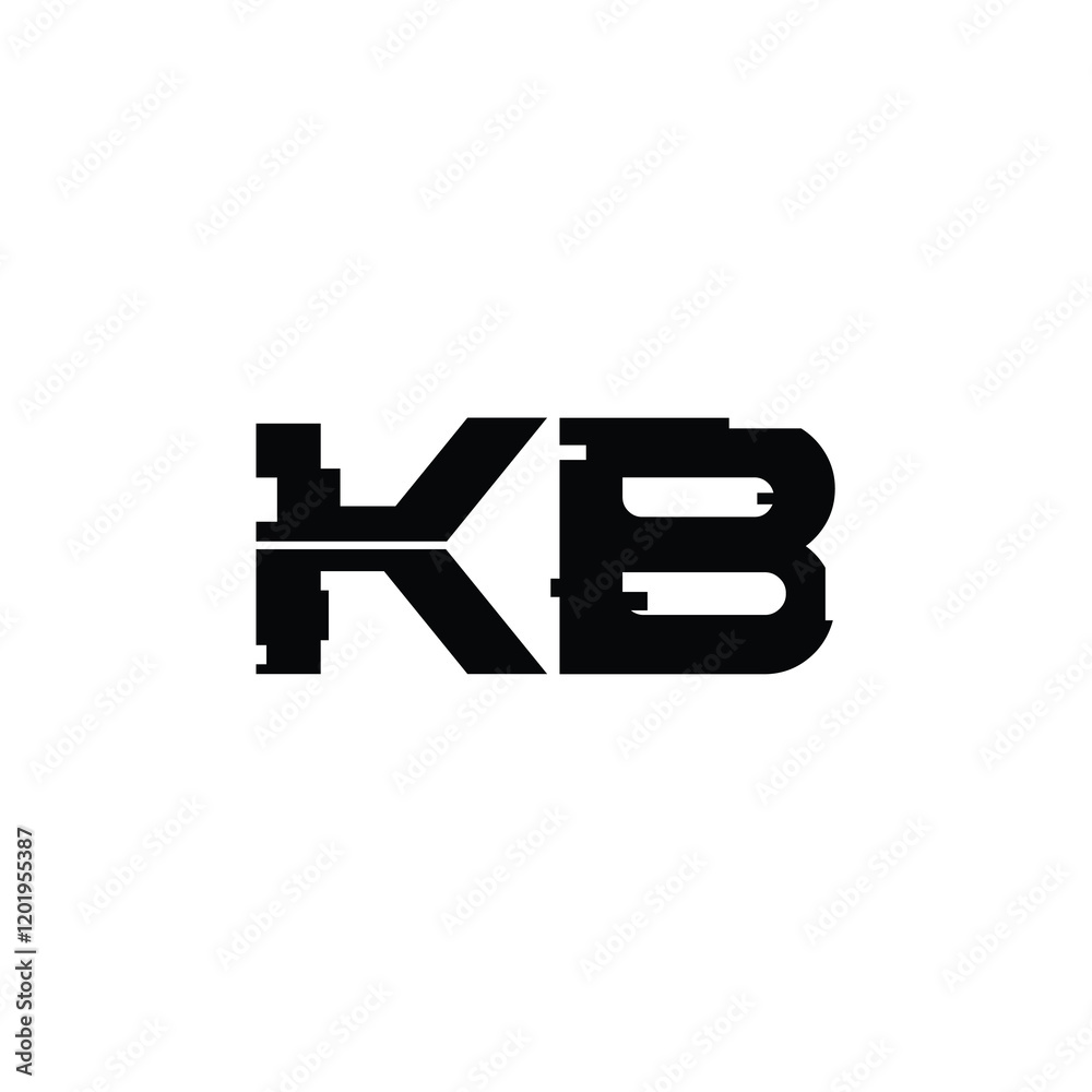 KB monogram logo design letter text name symbol monochrome logotype alphabet character simple logo KB monogram logo design letter text name symbol monochrome logotype alphabet character simple logo