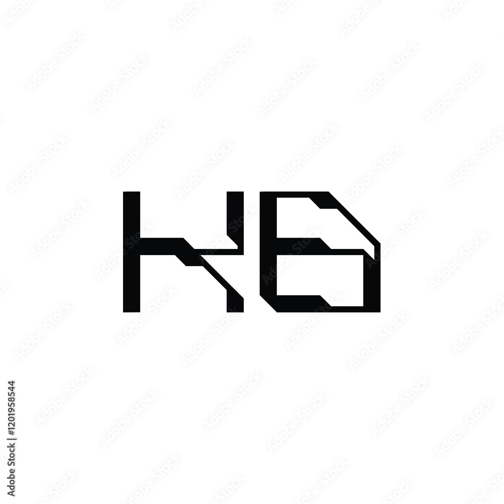 KB monogram logo design letter text name symbol monochrome logotype alphabet character simple logo KB monogram logo design letter text name symbol monochrome logotype alphabet character simple logo