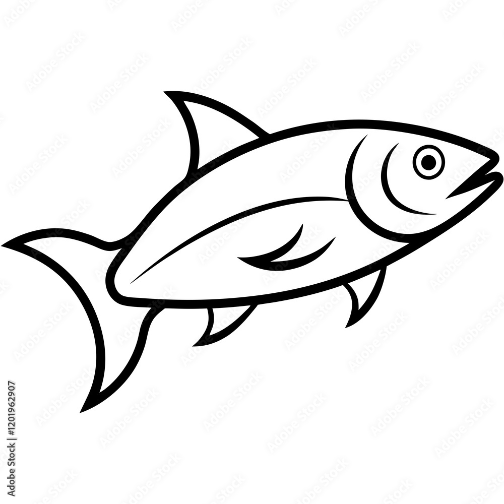 Fototapeta premium fish isolated on white background