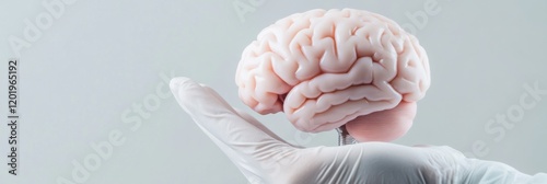 Surgeon holds a shunt for hydrocephalus management during a crucial medical procedure photo