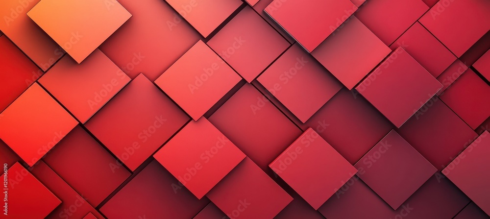 Abstract geometric background with overlapping red squares creating a visually appealing pattern suitable for modern design projects, textures, and wallpapers. Abstract geometric background with overlapping red squares creating a visually appealing pattern suitable for modern design projects, textures, and wallpapers.