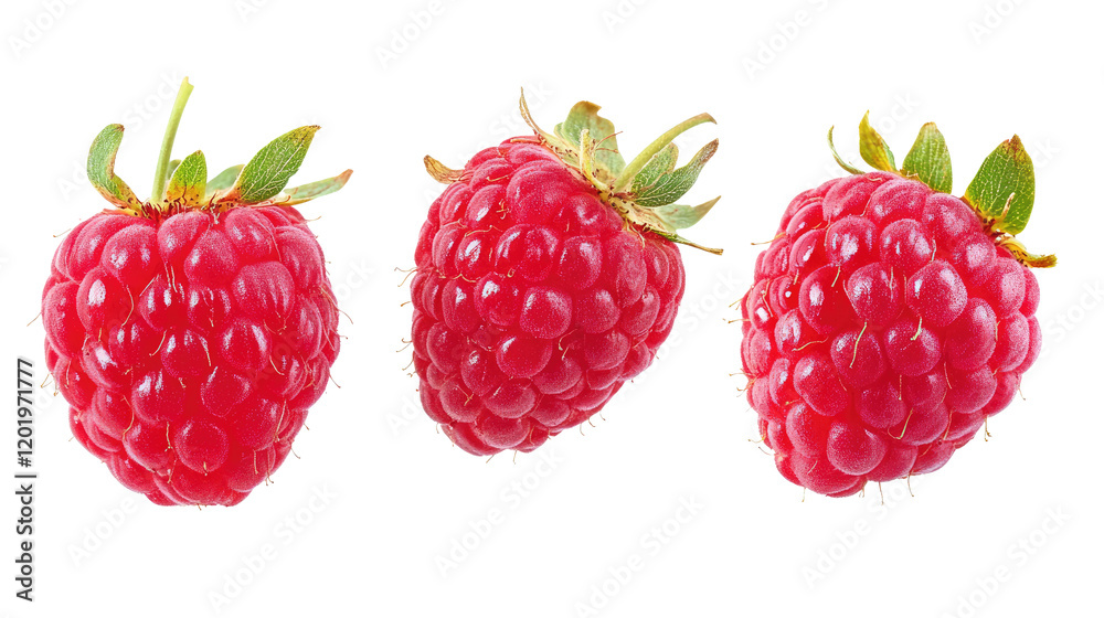 Raspberry transparent on white background. Raspberry transparent on white background.