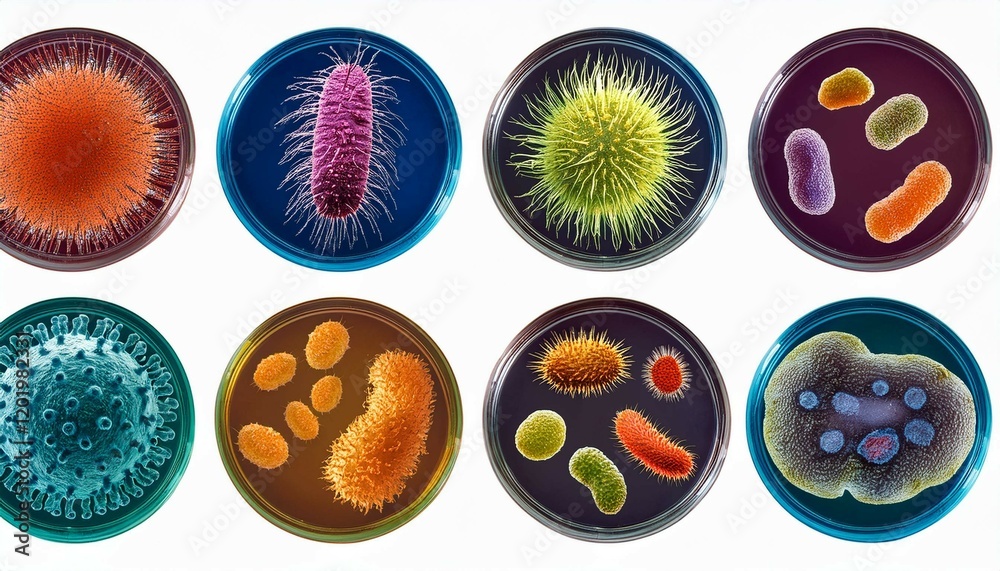 set of virues and bacteria set of virues and bacteria