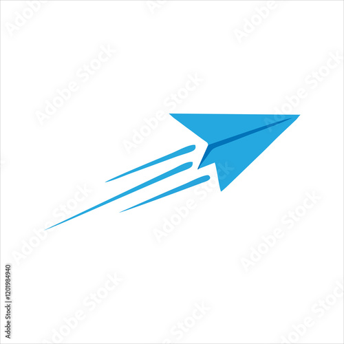 Paper plane icon isolated on white background. Paper plane icon simple sign. Paper plane icon trendy and modern symbol for graphic and web design.