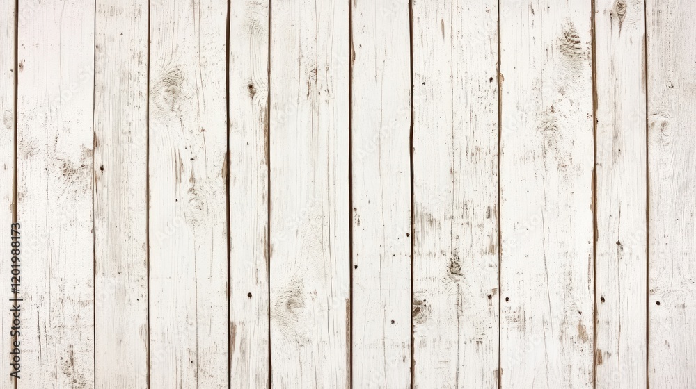 Naklejka premium Whitewashed wooden planks background texture.