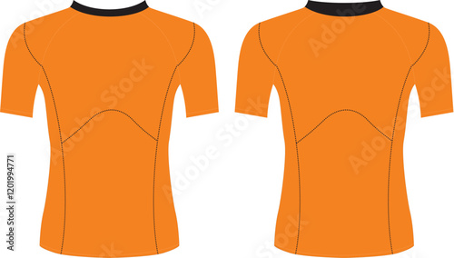 Compression Rash Guard Template Mock up