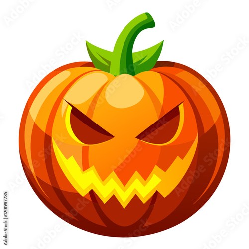 Glowing jack o lantern pumpkin for Halloween