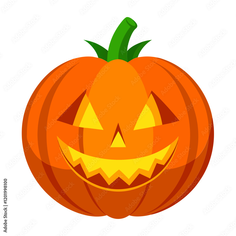 Glowing jack o lantern pumpkin for Halloween