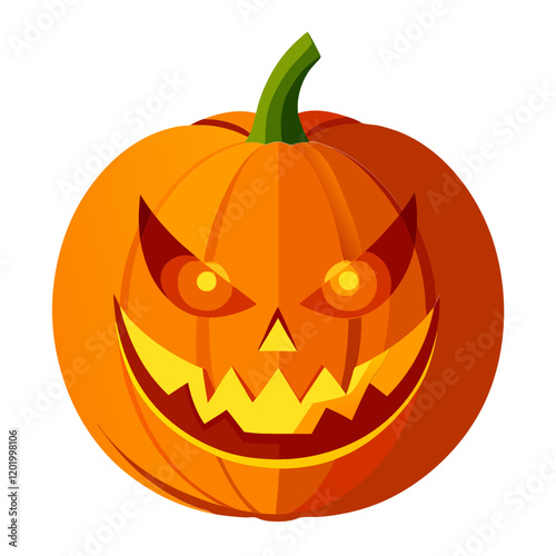 Glowing jack o lantern pumpkin for Halloween