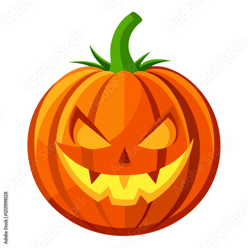Glowing jack o lantern pumpkin for Halloween