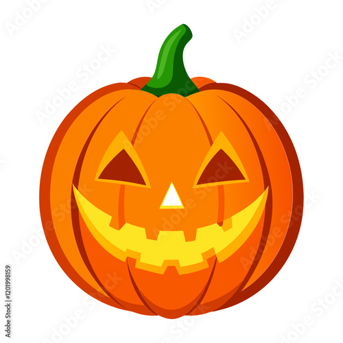 Glowing jack o lantern pumpkin for Halloween