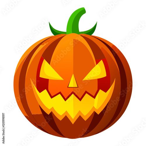 Glowing jack o lantern pumpkin for Halloween