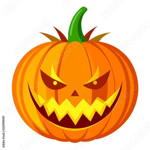 Glowing jack o lantern pumpkin for Halloween