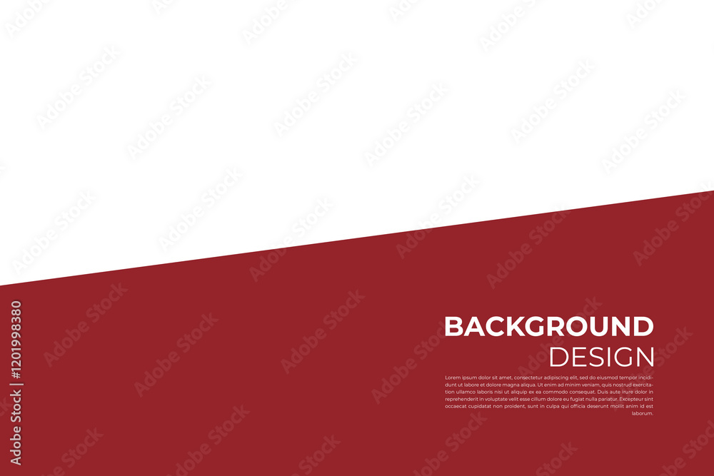 Fototapeta premium Red and White Minimalist Abstract Background