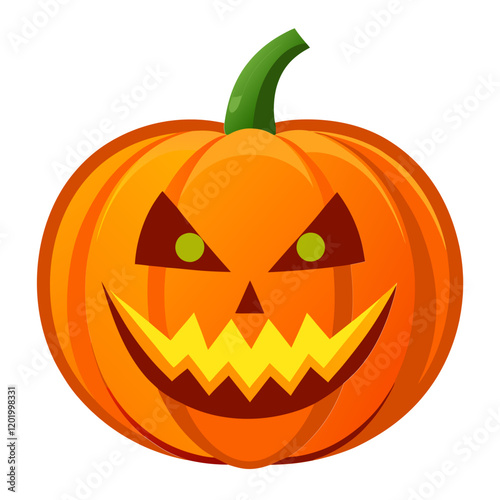 Glowing jack o lantern pumpkin for Halloween