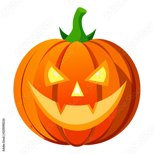 Glowing jack o lantern pumpkin for Halloween