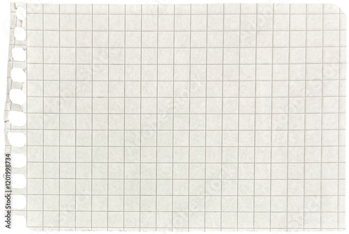 Ripped torn paper piece isolated on transparent background
