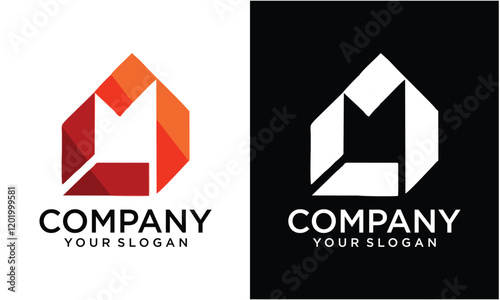 Creative LM, ML Abstract Logo Monogram Template
