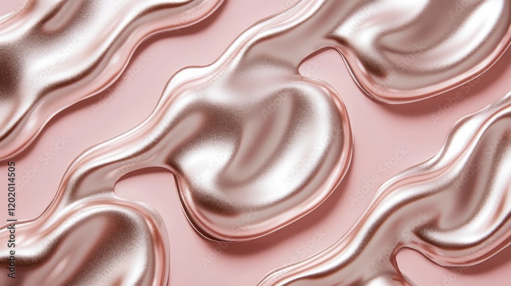 Abstract Rose Gold Liquid Texture Background Swirling Metallic Design Elegant Cosmetic Pattern Abstract Rose Gold Liquid Texture Background Swirling Metallic Design Elegant Cosmetic Pattern