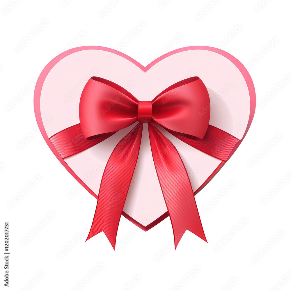 heart shaped gift box adorned with vibrant red ribbon bow, symbolizing love and celebration. pink and red colors create romantic and festive atmosphere, perfect for special occasions heart shaped gift box adorned with vibrant red ribbon bow, symbolizing love and celebration. pink and red colors create romantic and festive atmosphere, perfect for special occasions