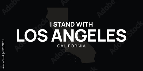 Pray for Los Angeles vector, Los Angeles wildfire in California state, USA illustration for banner, t-shirt, poster, sticker, badges, social media design