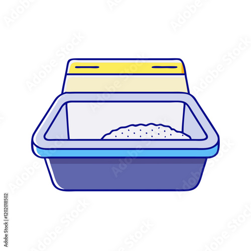 cat litter box icon, cat litter box vector illustration-simple illustration of cat litter box, perfect for cat litter box logos and icons
