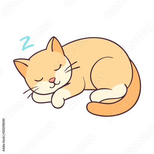 cat napping icon, cat napping vector illustration-simple illustration of cat napping, perfect for cat napping logos and icons