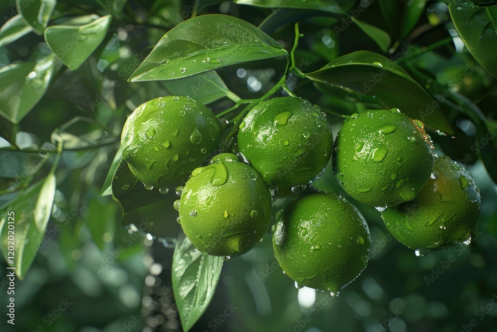Ultra Hd Image of Cluster of Limes Hanging From Tree Ultra Hd Image of Cluster of Limes Hanging From Tree