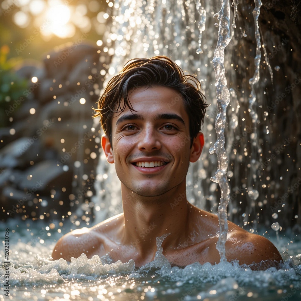 Obraz premium person in water