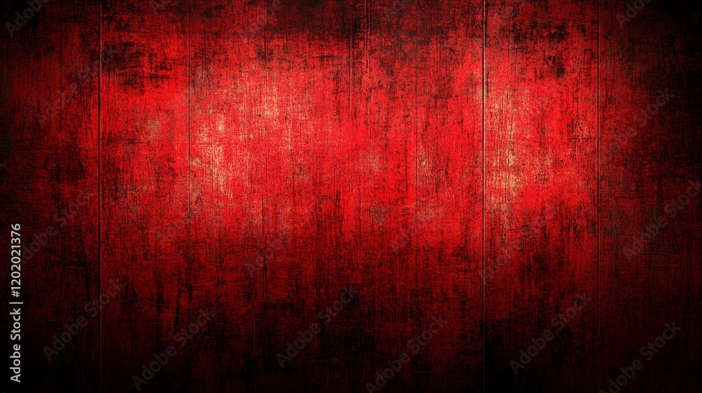 Obraz premium Dark Red Grunge Wood Texture Background Distressed Wooden Panel Surface