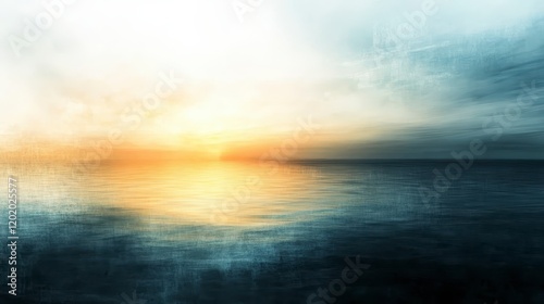 Wallpaper Mural Serene Sunset over Calm Ocean Abstract Seascape Painting Torontodigital.ca