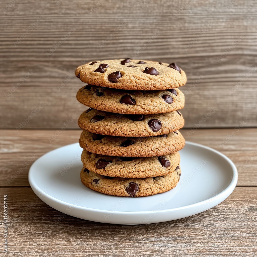 Delicious Chocolate Chip Cookies Stack Delicious Chocolate Chip Cookies Stack