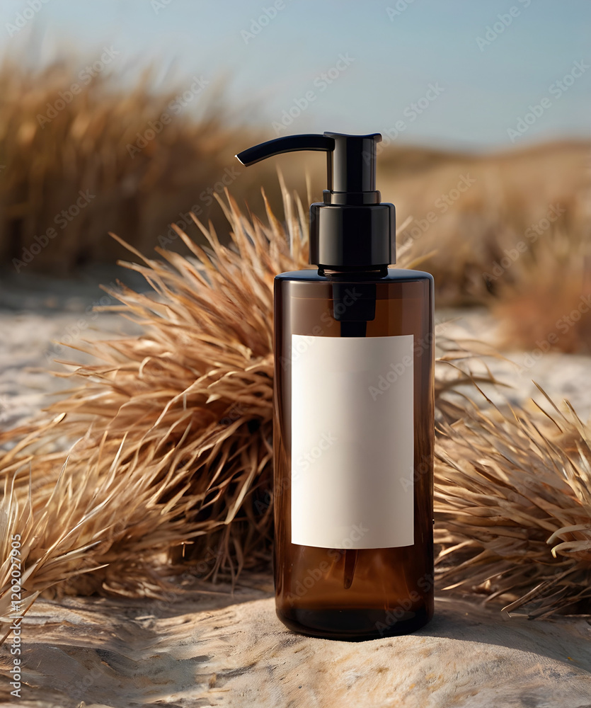 Fototapeta premium Blank spray bottle template for mockup design