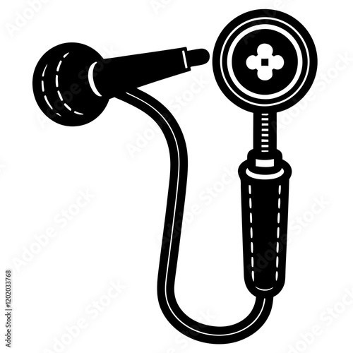vector illustration of a pipe wrench