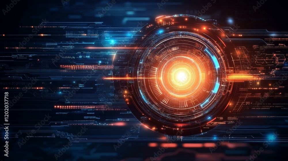 Obraz premium Abstract Futuristic Technology Design