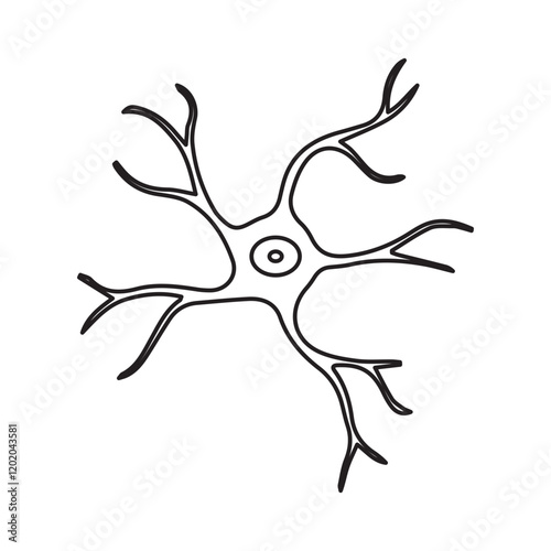Astrocyte line icon