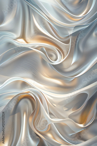 Elegant Fluid Vector Background with Organic Shapes - Abstract and Modern Artistic Design