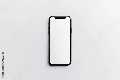 High Detail Picture of Psd Blank Smartphone Template Isolated on White Background