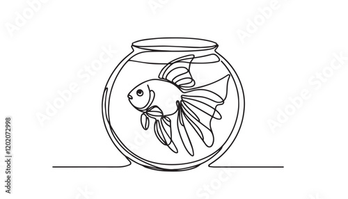fish in a glass jar