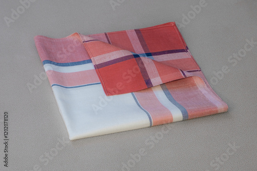 Obraz na płótnie Vintage stripped handkerchief for men. w salonie