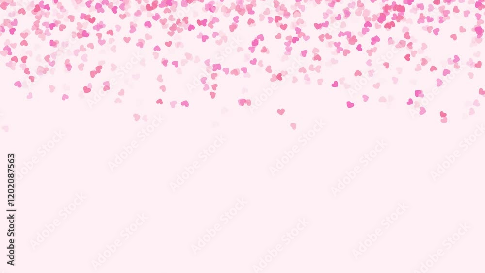 pink valentines day hearts falling animation, love romantic valentine and beauty motion background pink valentines day hearts falling animation, love romantic valentine and beauty motion background