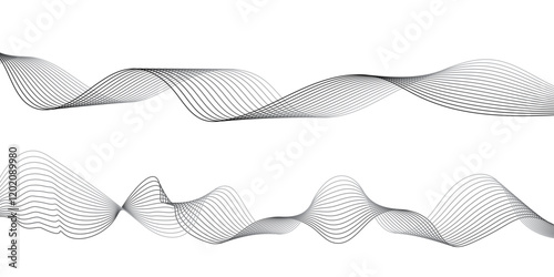 Multicolor web design. bland abstract vector wave stripe line template. swoosh speed line music and science technology vector flow background.