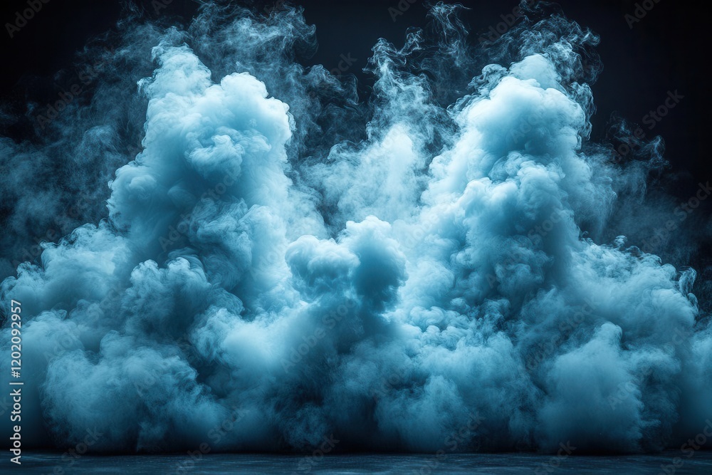 dynamic explosion of teal pigment clouds against black background, frozen moment of color dispersion with dramatic lighting dynamic explosion of teal pigment clouds against black background, frozen moment of color dispersion with dramatic lighting