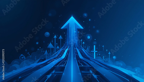 Strategy stock chart financial graph analysis market exchange on growth business technology background with money diagram trade investment or digital progress candlestick finance data global success 