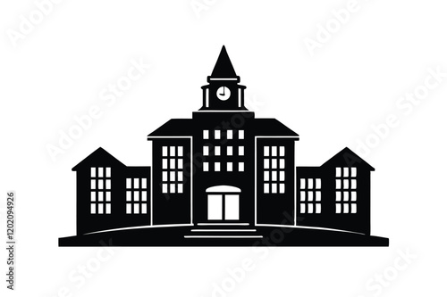 Administration office silhouette vector design